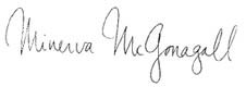 Minerva McGonagall's Signature Photo by CelticBird | Photobucket